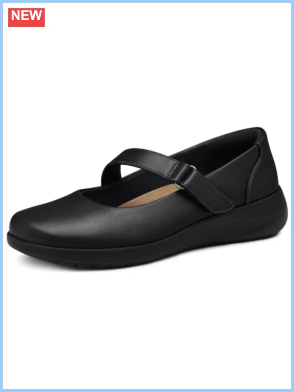 Women's Ballet Flats Mary Jane Arch Support Memory Foam Cushioned Slip Resistant